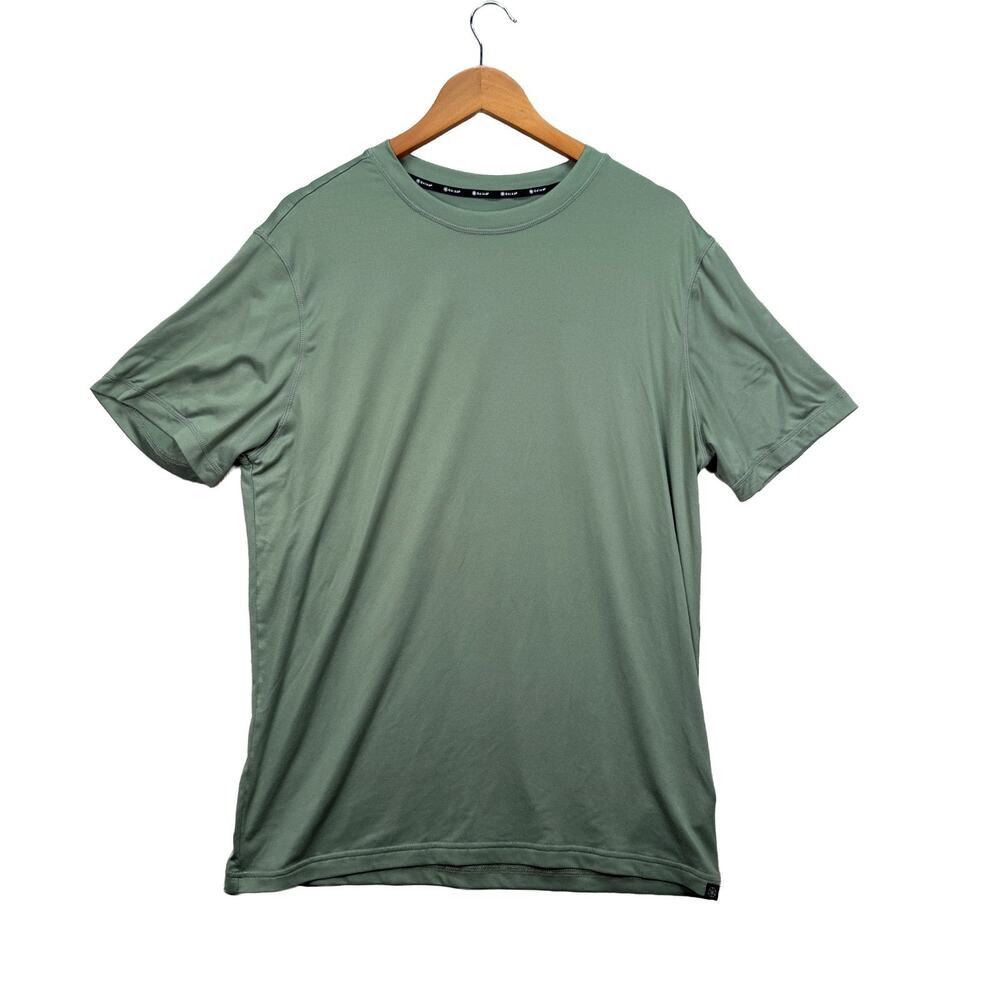 GAIAM Green Yoga Wicking Athletic Gym Rodney Yee Relaxed T-Shirt Men's L